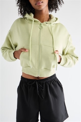 Sweater met Capuchon - Lichtgroen