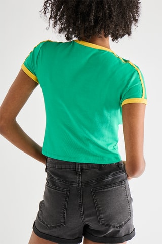 Cropped T-shirt - Groen