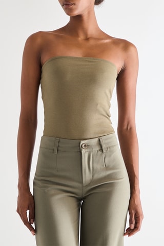 Strapless Top - Kaki