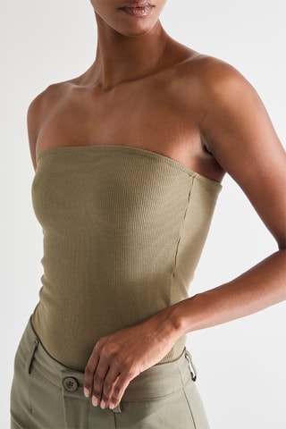Strapless Top - Kaki