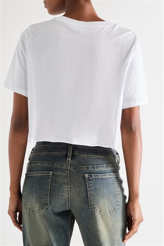 Cropped T-shirt - Wit
