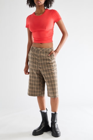 Cropped T-shirt - Rood