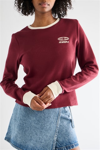 T-shirt - Bordeauxrood