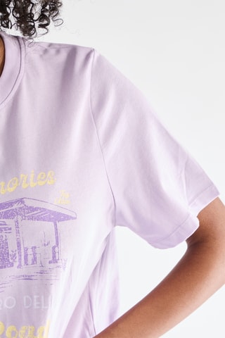 Cropped T-shirt - Paars