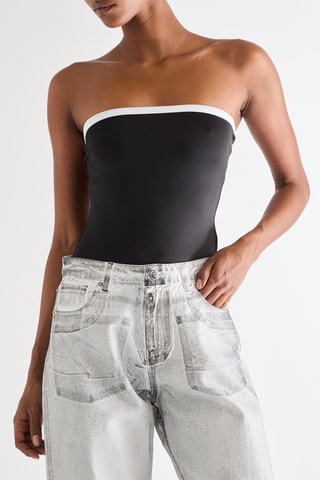 Bodysuit bustier - Zwart