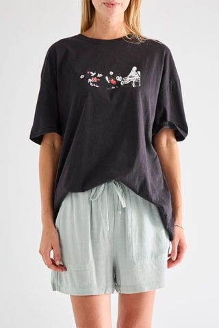 T-shirt Mickey Disney - Zwart