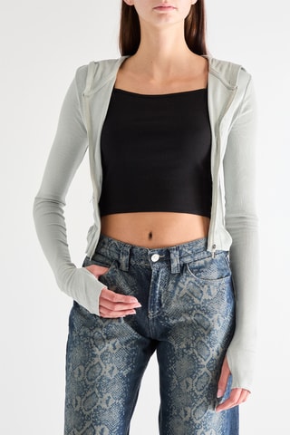 Vest met Capuchon - Lichtgroen
