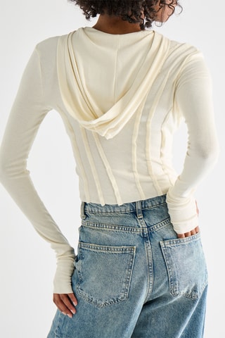 Vest met Capuchon - Ecru