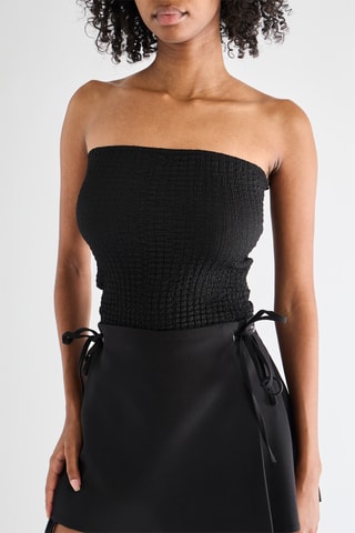 Strapless Top - Zwart