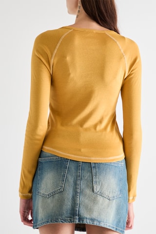 T-shirt - Mosterdgeel