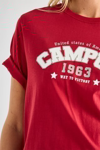 T-shirt - Bordeauxrood