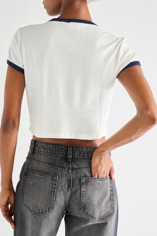 Crop Top University of California Los Angeles- Wit