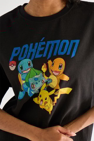 T-shirt Pokémon - Zwart