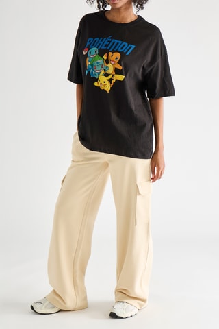 T-shirt Pokémon - Zwart