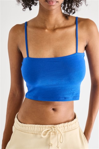 Crop Top - Indigoblauw