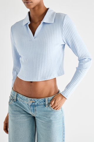 Crop Top - Lichtblauw