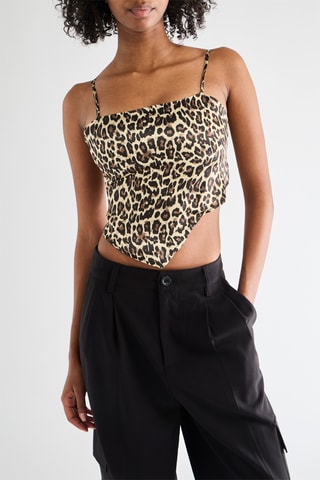 Crop Top - Donkerbeige