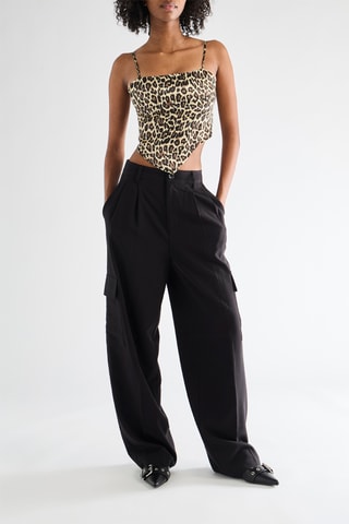 Crop Top - Donkerbeige