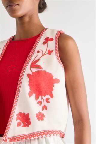 Mouwloos Vest - Rood