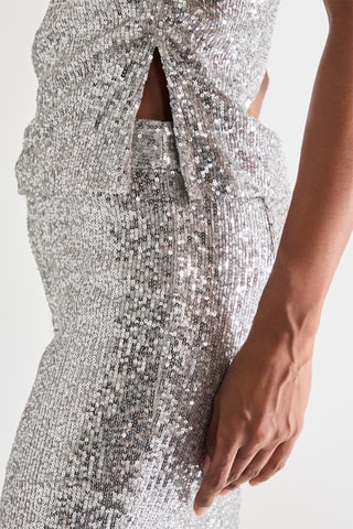 Strapless Top - Zilverkleurig