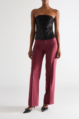 Strapless Top - Zwart