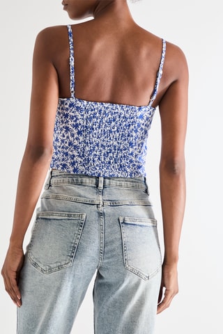 Crop Top - Indigoblauw