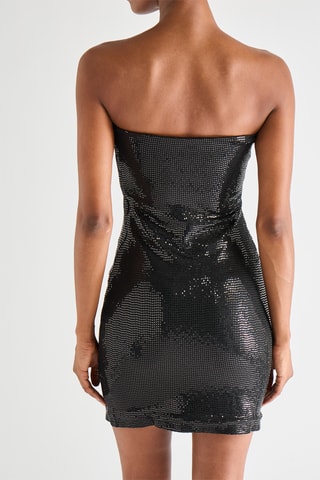 Strapless Jurk - Zwart
