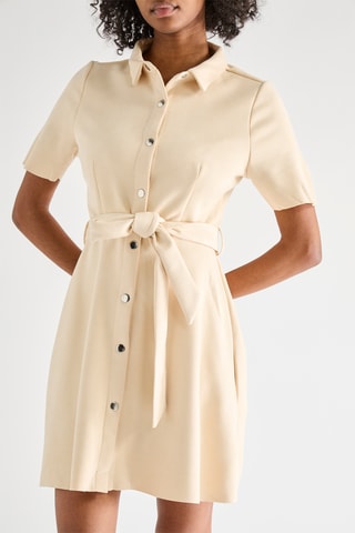 Blouse-jurk - Beige