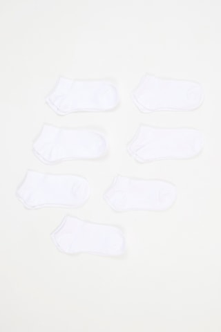 7 Paar Enkelsokken - Wit