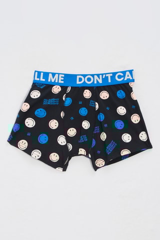 Boxer Smiley - Zwart