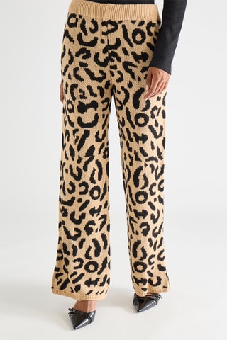Broek Wide Legs - Geel en Zwart