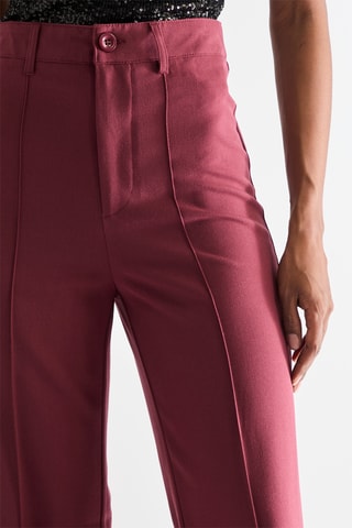 Broek Hoge Taille - Bordeauxrood