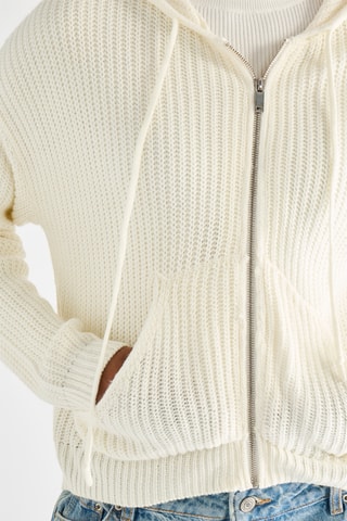 Vest met Capuchon - Ecru