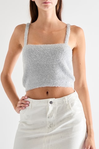 Crop Top - Zilverkleurig