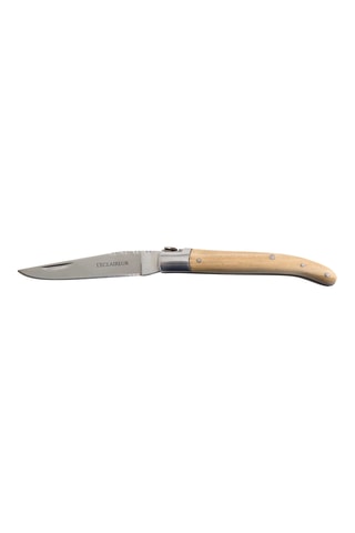 Couteau pliable en bois de genévrier et acier inoxydable Dandy - 9,8 cm