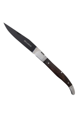 Couteau pliable en bois de grenadille et acier inoxydable - 9,8 cm