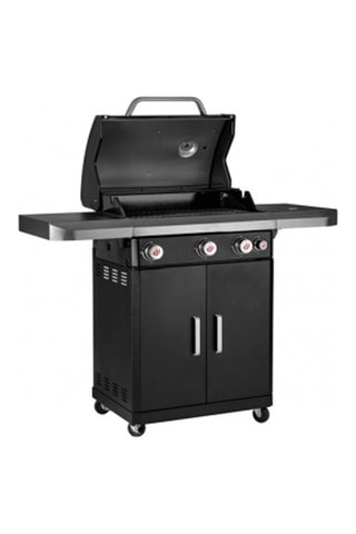Barbecue à gaz - 3 brûleurs - 65 x 40 cm
