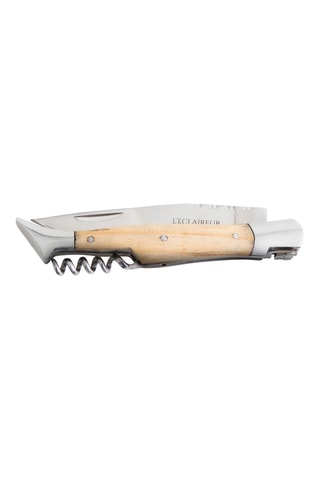 Couteau pliable en bois de genévrier et acier inoxydable - 9,7 cm
