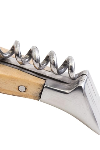 Couteau pliable en bois de genévrier et acier inoxydable - 9,7 cm