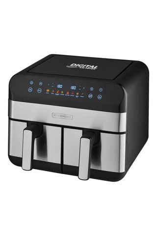 Airfryer Zonder Olie met 2 Schalen - 2400 W - 9 l