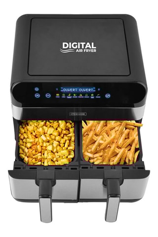 Airfryer Zonder Olie met 2 Schalen - 2400 W - 9 l