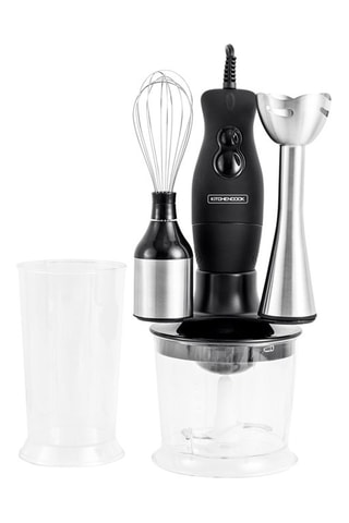 Mixeur plongeant 3-en-1 - 700 ml - 400 W - 2 vitesses - Noir