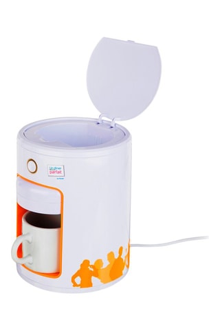 Machine à expresso - 0,3 l - 1000 W - Blanc et orange