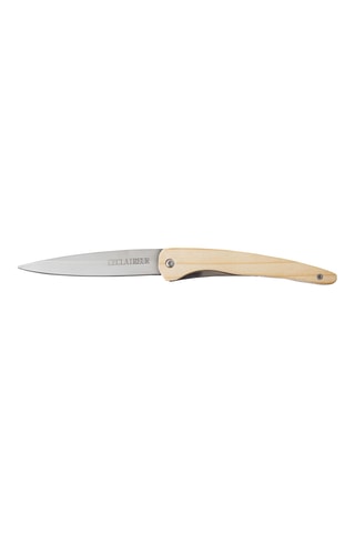 Couteau pliable en bois de genévrier et acier inoxydable - 10 cm