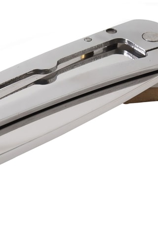 Couteau pliable en bois d'olivier et acier inoxydable - 10 cm
