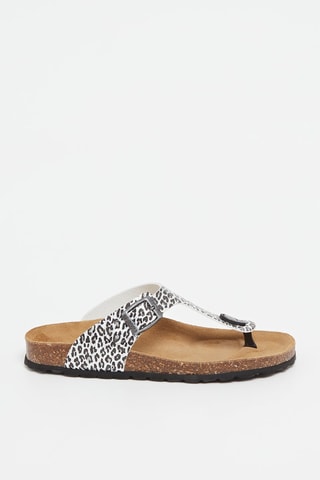 Sandalen Rosso Zilverkleurig en Zwart