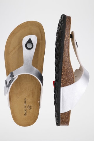 Teenslipper Rosso 
Zilverkleurig