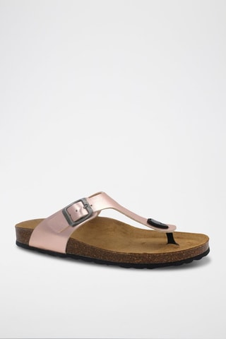 Teenslipper Rosso 
Goudkleurig Roze