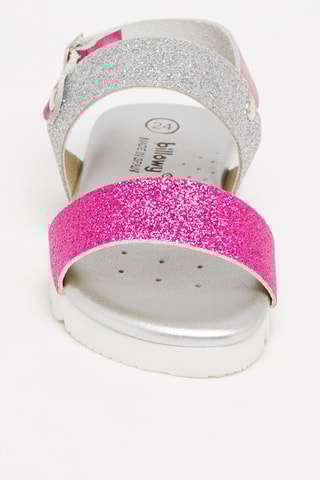 Sandalen Fuchsia en Zilverkleurig
