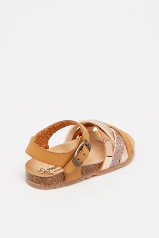 Sandalen Camel en Goudkleurig